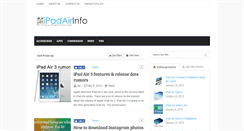 Desktop Screenshot of ipadairinfo.com